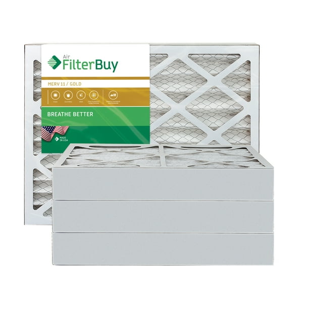 Pleated HVAC AC Furnace Air Filter AFB Platinum FilterBuy 16x24x4 MERV 13